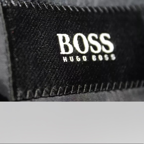 Hugo Boss Black Men Blazer Navy Blue Line Made In Turkey 100% Wool 3 Button 44R - Picture 2 of 11